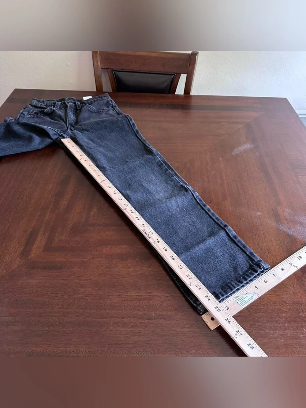 Vintage 90s Levi’s 562 Orange Tab Black Jeans Youth Size 10 USA Made